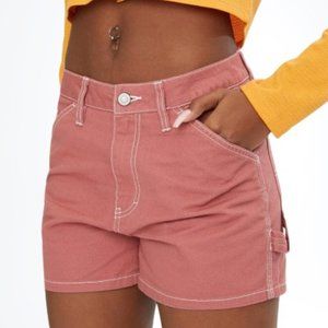 Dickies Women's Contrast Stitch Pull On Shorts Terracotta- SM